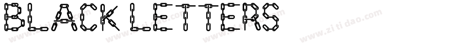 Black Letters字体转换